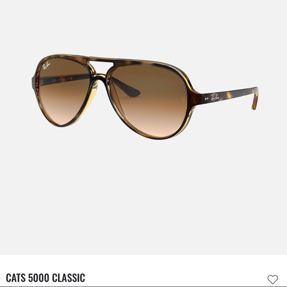 Ray-Ban Cats 5000 Classic Aviator Sunglasses, Tortoise Shell Frame